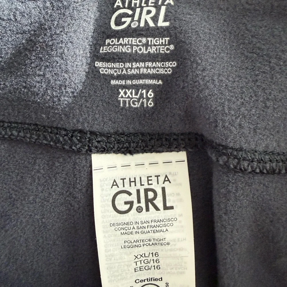 Athleta Girl Polartec Leggings XXL 16 NWT